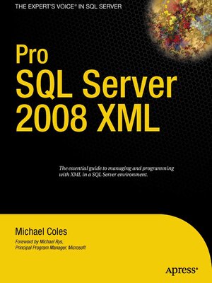cover image of Pro SQL Server 2008 XML